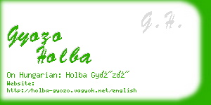 gyozo holba business card